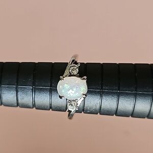 Faux opal ring size 6